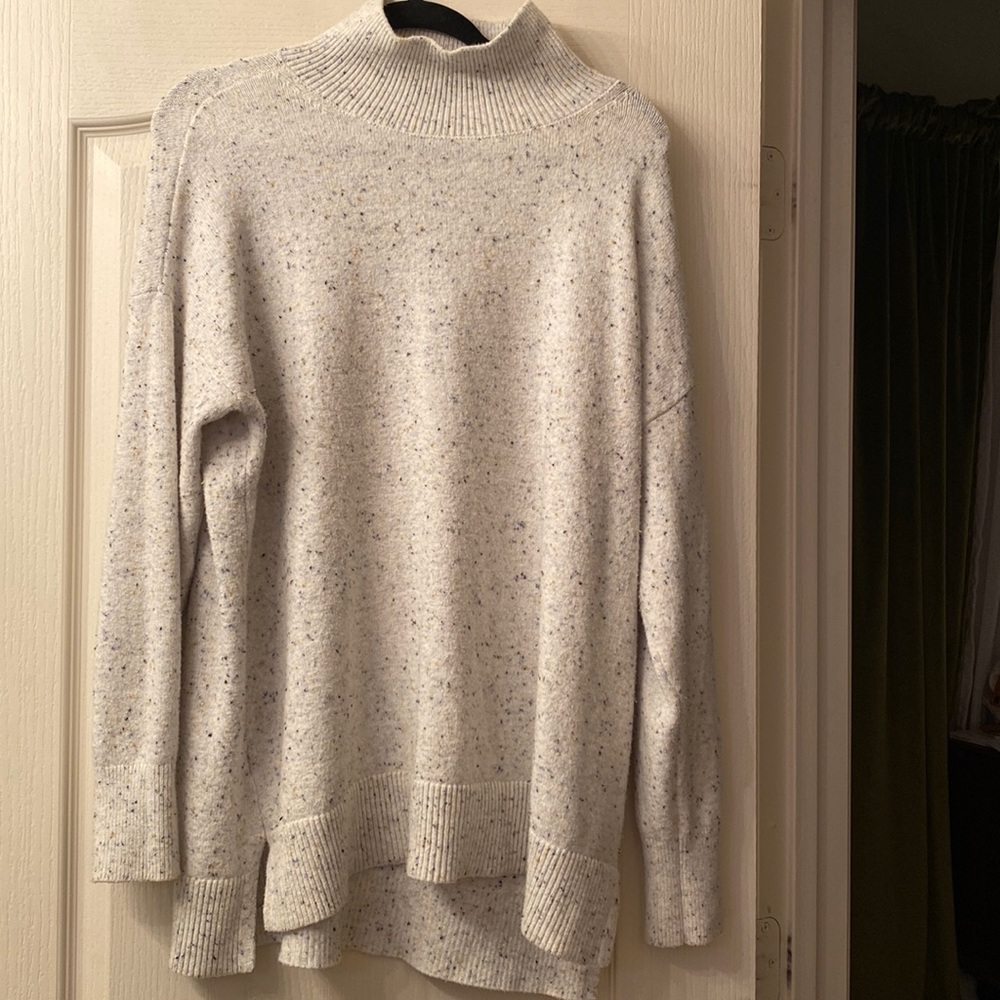 Cream mock neck sweater